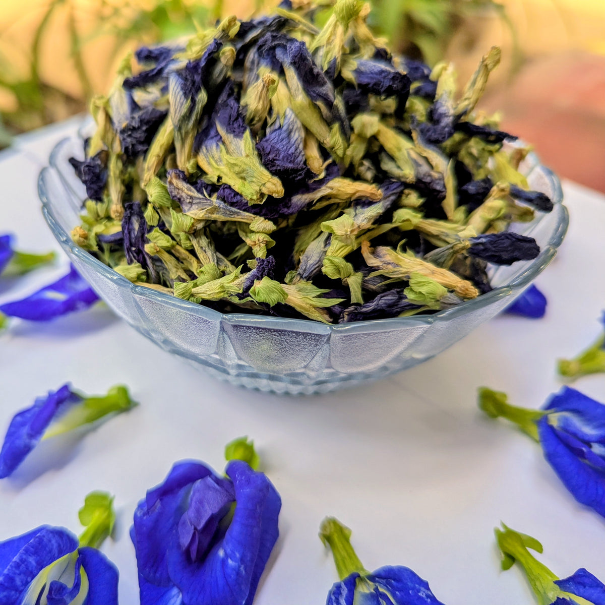Dried Butterfly Pea Flower Herbal Tea – 100% Natural
