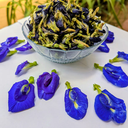 Dried Butterfly Pea Flower Herbal Tea – 100% Natural