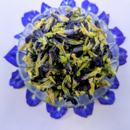 Dried Butterfly Pea Flower Herbal Tea – 100% Natural
