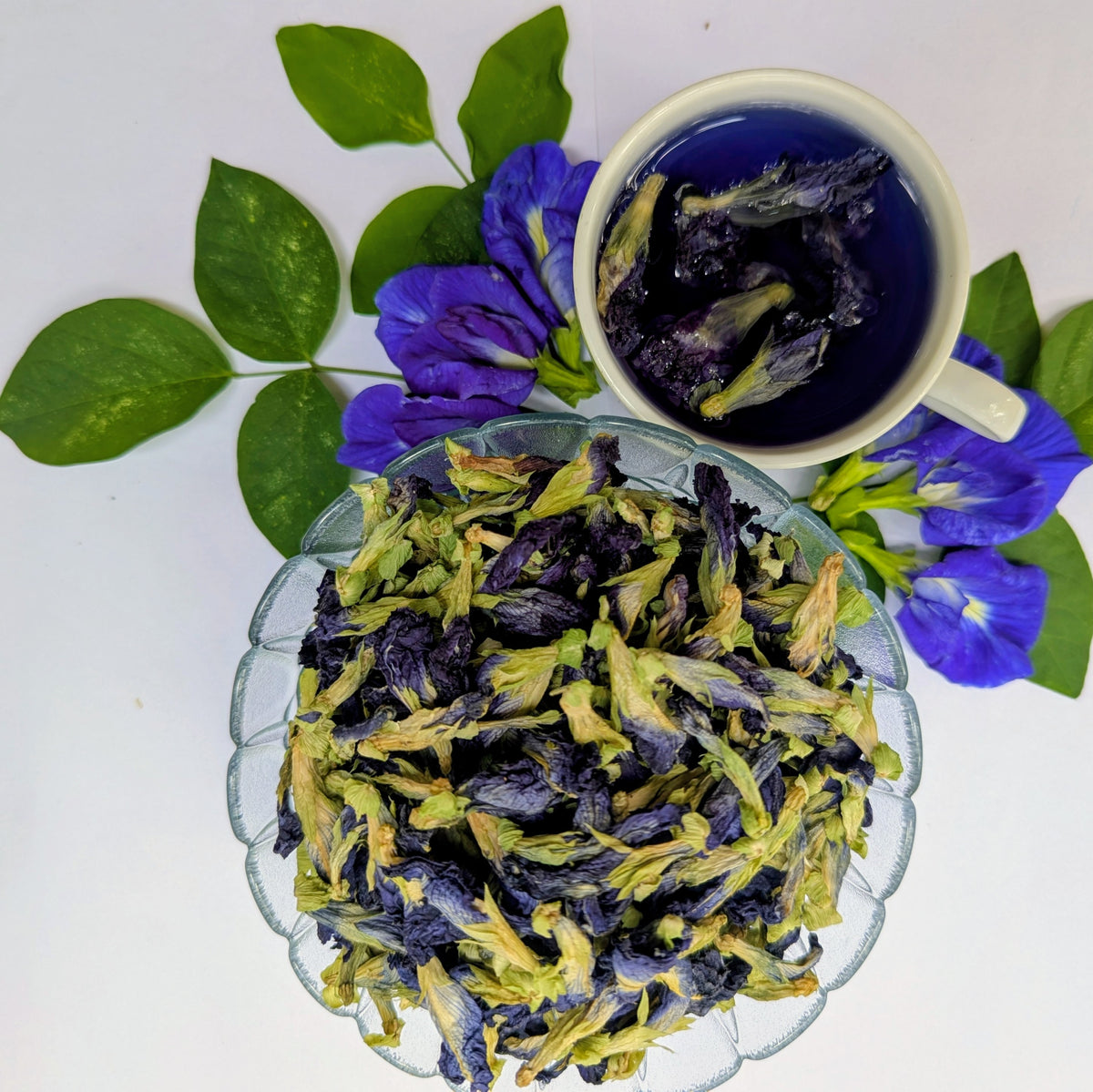 Dried Butterfly Pea Flower Herbal Tea – 100% Natural