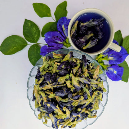 Dried Butterfly Pea Flower Herbal Tea – 100% Natural