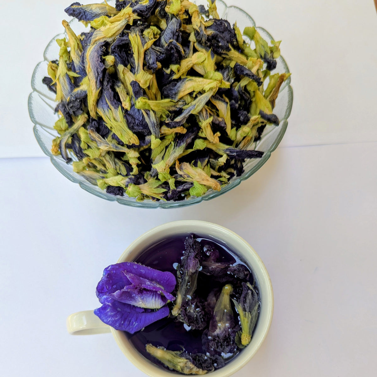 Dried Butterfly Pea Flower Herbal Tea – 100% Natural