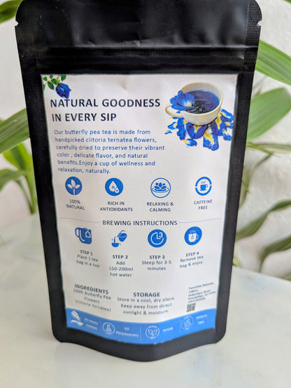 Dried Butterfly Pea Flower Herbal Tea – 100% Natural